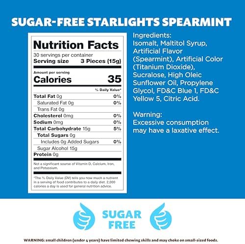 Sugar-Free Starlights Spearmint Hard Candy, 1-Pound Pack