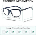 Eyekepper Transition Reading Glasses Photochromic Readers Men Women Blue +2.00