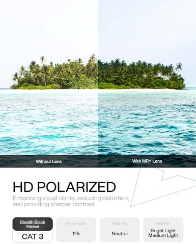 Mryok Replacement Lenses for Costa Del Mar Manta Sunglasses, HD Polarized, UV Protection, Impact Resistant