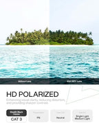 Mryok Replacement Lenses for Costa Del Mar Manta Sunglasses, HD Polarized, UV Protection, Impact Resistant