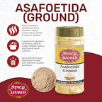 Asafoetida (Hing / Heeng) Ground Powder, 3.75 oz (106g) - All Natural & Non GMO - by Spicy World