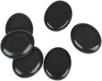 6 Pcs Medium Hot Massage Stones Set Natural Basalt Warm Rocks Kit for Home Spa Massager for Back&Leg& Face &Foot
