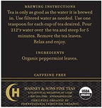 Harney & Sons Organic Loose Tea, Peppermint, 1.5 Ounce