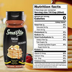 Sugar Free Pancake Syrup Zero Calories and Fat Free, 10.6 FL OZ - No Sugar Pancake Syrup Dessert Topping Gluten-Free, Non-GMO, Vegan and Keto Friendly - ServiVita