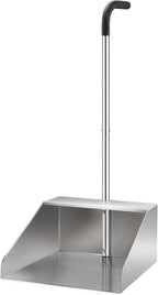 32In Extra Large Dust Pan with Long Handle,Heavy Duty Metal Dust Pan for Jumbo Debris Pan-Commercial Stand up Dustpan,Wide Mouth Outdoor Dustpan for Courtyards/Garage/Sidewalks-Professional Cleaning