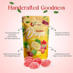 NY SPICE SHOP Watermelon Sanded Candy Drops - 1 Pound Old Fashioned Sanded Drops - Fresh Delicious Bulk Candy - Sanded Hard Candy - Sour Drops Candy - Tangy and Sweet Healthy Snacks