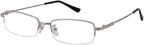 Mens Womens +3.25 Silver Color 1.56 High Index Lenses Reading Glasses Half Rim Readers Spectacles