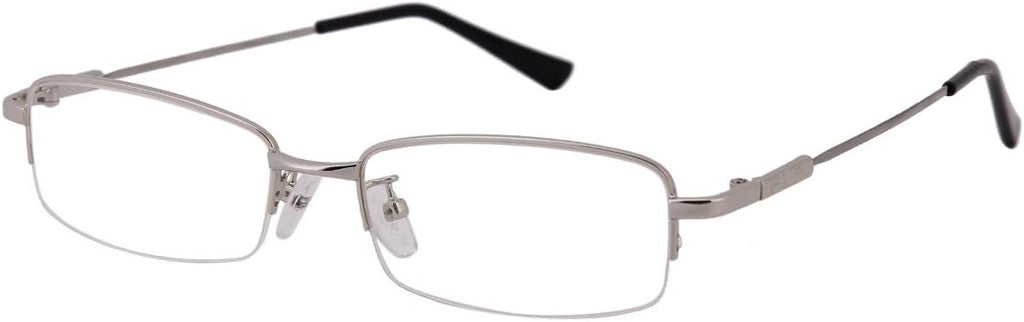 Computer Reading Glasses Mens Womens Half Rim +0.25 Silver Color Radiation Protection Readers