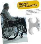 SHERCHPRY 2pcs Aluminum Alloy Pipe Clamp Cane Holder for Wheelchair Sturdy and Convenient Wheelchair Accessory for Mobility Aid Pipe Hose Connector