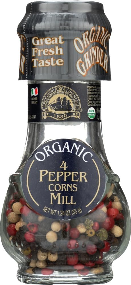 Drogheria & Alimentari, Organic 4 Seasons Peppercorns Mill, 1.23 oz (Pack of 1)