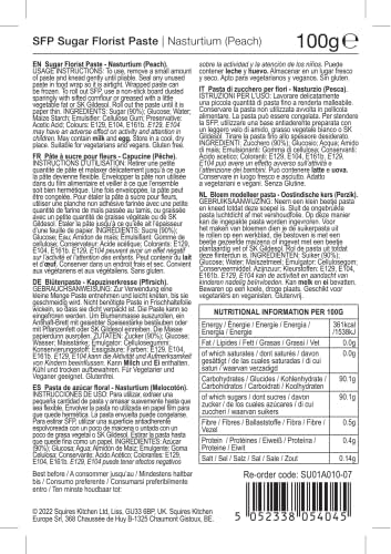 Squires Kitchen SFP Flower / Modelling paste - NASTURTIUM 100g