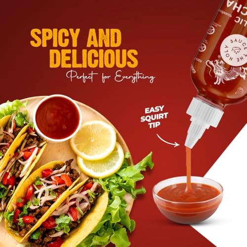 Sriracha Garlic chili Sauce - No MSG, No Artificial Flavors or Colors, Gluten Free (Garlic, 300g)