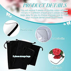 5 Pieces Dental Mirror for Teeth Intraoral Photography Mouth Mirror Occlusal Buccal Reflector with 5 Bags 2 Sided Dental Plated Glass Intraoral Photo Glass Oral Inspection Kit for Clinic Dentist Home