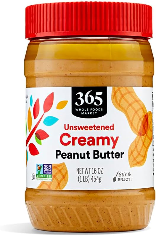 365 by Whole Foods Market, Creamy Peanut Butter, Stir and Enjoy, 16 Ounce