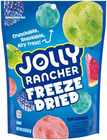 JOLLY RANCHER Freeze Dried Original Fruit Flavored Candy Bag, 3.1 oz