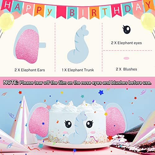 Adorn Your Cake with Our Cute Elephant Cake Topper-Elephant Cake Decoration Birthday Cake Topper