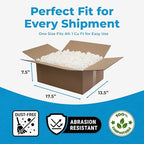 MagicWater Packing Peanuts for Shipping - 1 Cu Ft - Bio Tube Recycled Compostable & Biodegradable Void Filler - Cushion for Shipping Packaging - Dust-Free & Abrasion Resistant - Non Styrofoam