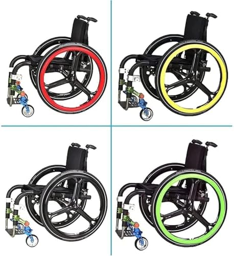 22/24Inch Silicone Wheelchair Push Rim Covers, Non-Slip Wear-Resistant Hand Push Cover, Wheelchair Handrim Covers (Color : 003, Size : 24in)