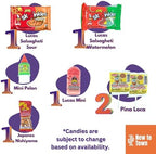 Mexican Candy Variety Pack (120 Count) Dulces Mexicanos, Tamarind Candy, with Pulparindo, Vero Lollipops, Lucas, Pelon Pelo Rico, De La Rosa, Mazapan, Mexican Snacks, Bulk Pinata, Fiesta
