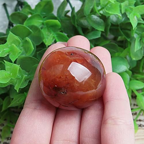 Acxico 1Pcs 30G Natural Red Carnelian Agate Crystal Energy Palm Stone Reiki Healing Gemstone