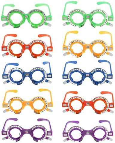 Trial Frame Optical Trial Frame Opticians Optometry Trial Lens Frame Eyeglasses Equipment Construction Separate Eye Adjustment Suitable for Op, 70mm