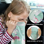 16 Pcs Kids Vomit Bags Disposable Emesis Bags 1500ml,Throw Up Puke Barf Bags Vomit Bags Disposable for Adults(Pony marine animal style)