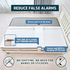 Lunderg False Alarm Bed Sheet - Compatible with Lunderg Early-Alert & Basic Bed Alarms for Elderly Sensor Pads - Reduce False Alerts & Prevents Sensor Pad Movement - Easy to Use & Soft Fabric