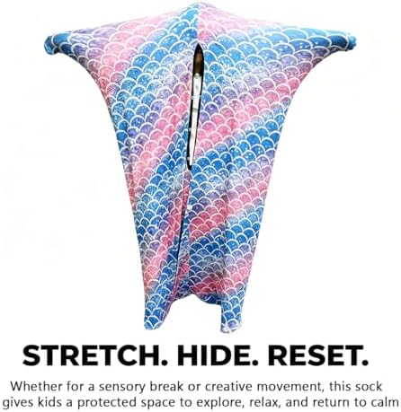 ThreeH Body Sock for Children Stretchable Sensory Sox 9-12 Years Breathable Cozy Sensory Sack for Boys, Girls, Large 56" x 28"