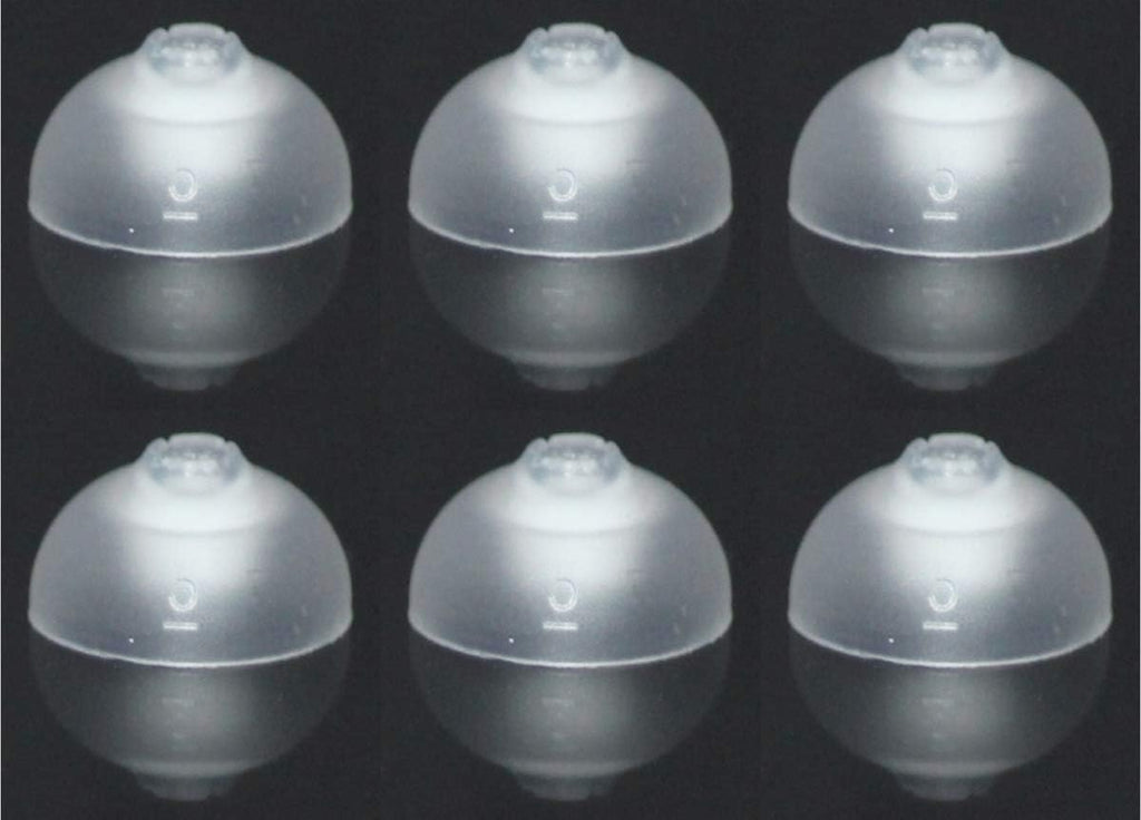 FCS Pack of 6 Click Dome for Siemens Signia RIC, Click CIC & Click ITC Hearing Aid (10mm Closed).