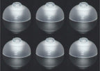 FCS Pack of 6 Click Dome for Siemens Signia RIC, Click CIC & Click ITC Hearing Aid (10mm Closed).