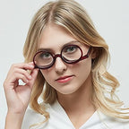 Aisi Magnifying Makeup Glasses Eye Make Up Spectacles Flip Down Lens Folding Cosmetic Glasses for Women