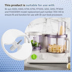 7051-145 Food Processor Disc Holder for Braun Disc holder, insert carrier fits Braun models K600 K650 K700 K750 FP3010 FP3020 FX3030WH food Processor Parts & Accessories Easy to Use & Long
