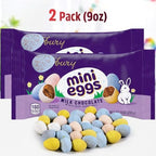 Mini Eggs Milk Chocolate, 2 Bags of Mini Eggs 9oz Each, Creamy Milk Chocolate Mini Eggs, Perfect Chocolate Eggs for Special Occasions, Premium Candy Eggs for All Ages