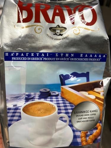Bravo Traditional Greek Ground Coffee, 7.05 oz, 200g