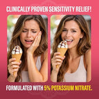 GuruNanda Sensitive Toothpaste – 5% Potassium Nitrate for Tooth Sensitivity Relief, Nano Hydroxyapatite & White Turmeric for Happy Gums, Fluoride-Free, Natural Clove Mint, 4.2 oz