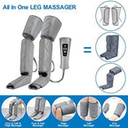 Leg Massager for Circulation - Foot and Calf Massager, Air Compression Leg Wraps Massage Boots Machine for Home Use Leg Massage - scd Machine for Calf, Thigh and Foot Massager, FSA or HSA Eligible