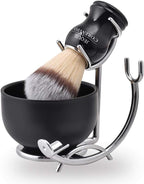 JEQUIL&CORENVEO Deluxe Shaving Kit for Men, 3 in 1 Shaving Set Includes Shaving Brush, Shaving Bowl, Razor & Brush Holder