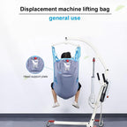 Medical Patient Lift Sling Universal Lift U Sling 605lb Capacity Divided Leg Slings for Patient Lift Toileting Transfer Slings Split Legs with Commode Opening Compatible with Various of Lifts (M)