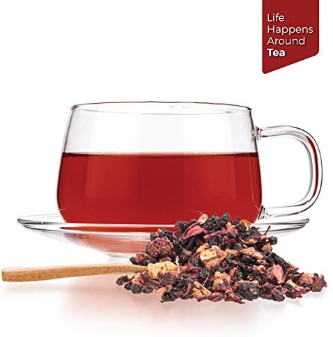 Tealyra - Grandma's Garden Berry - Fruit Tea Blend - Hibiscus & Berries Herbal Loose Leaf Tea - Vitamins Rich - Caffeine-Free - Hot & Iced - 110g (4oz)