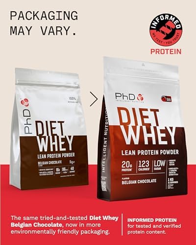 PhD Diet Whey 1kg Belgian Chocolate