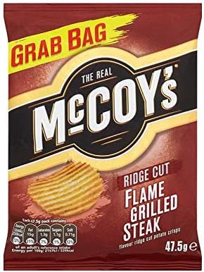McCoys Ridge Cut Flame Grilled Steak Crisps, 47.5 g