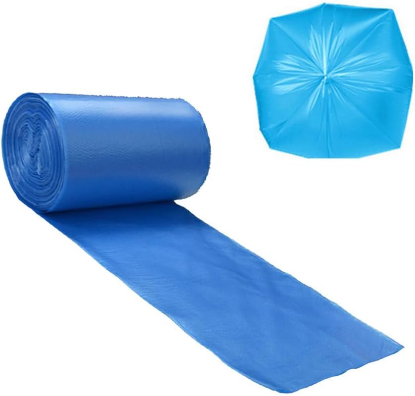 TopHomer 100 Pcs Blue Thickened Rubbish Tip Refuse Sacks Garbage Bags with Point-Break Design for Indoor & Outdoor Use (50 * 60cm)
