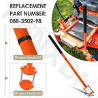 088-3502-98 088-3500-00 Mowers Mount Assist Handle Kit, Compatible with Bad Boy Mowers, (Except R Series) Grab Mount Assistant Handle, Easy to Get On and Off The Zero Turn Mower - Orange