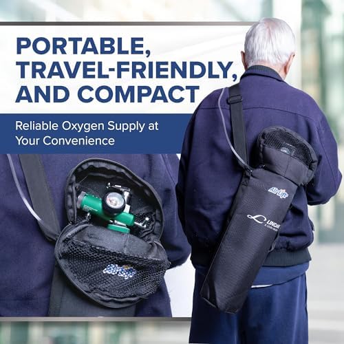 Medfex Oxygen Tank Complete Set | 425 Liter Capacity - Travel Size Kit USA