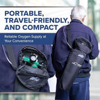 Medfex Oxygen Tank Complete Set | 425 Liter Capacity - Travel Size Kit USA