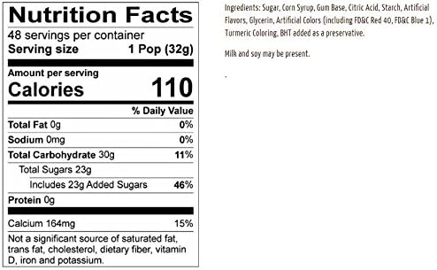 Charms Super Blow Pop Lollipops - Dual Candy and Gum Suckers - Holiday Size Bulk Treats for Kids and Adults - Assorted Flavors, 48 Count