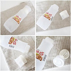 GARASANI 5 Hole Sauce Squeeze Bottle Ketchup Mayonnaise Dispenser with Leak Proof Clear Cover Cap (12oz - 350ml)
