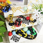 28 PCS Racing Car Cake Toppers Car Truck Cake Decorations for Racing Theme Birthday Supplies (01)
