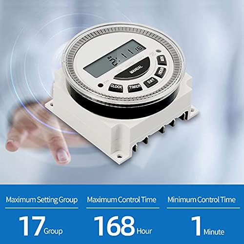 Timer Digital Switch Programmable 7-Day - Nopwer Pool Gate Sprinkler Light Control Heavy Duty Electrical 120V