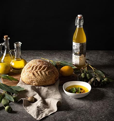 Tuscanini Premium Italian Extra Virgin Olive Oil, 25.3oz | Product of Italy, Ultra-Premium Unfiltered, Cold Pressed, Non GMO, Perfect for Salads, Dipping Oils, Marinades, & Cooking